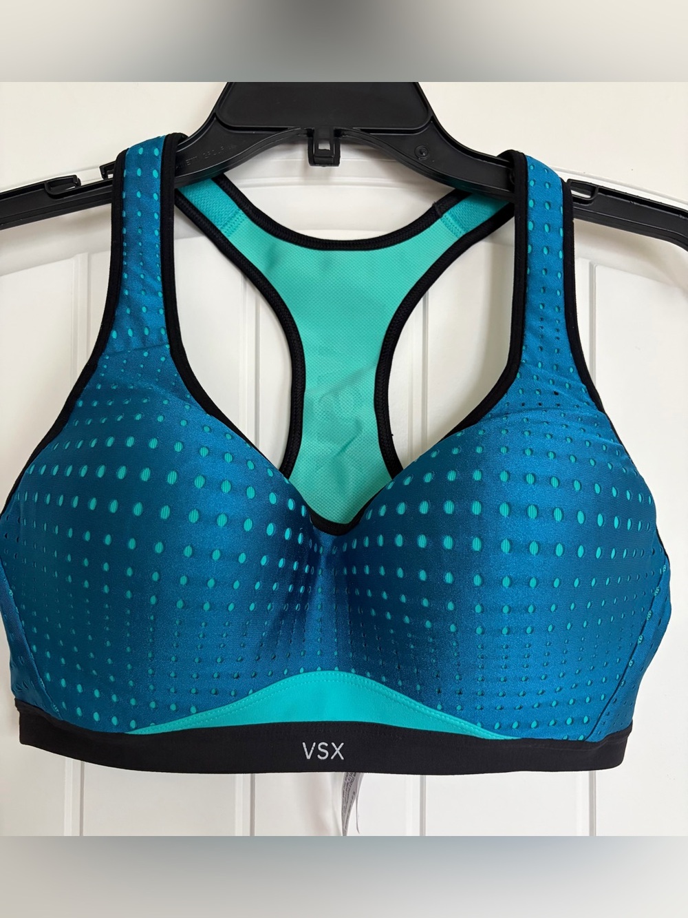 Victoria's Secret VSX Teal & Aqua Padded Racerback Sports Bra